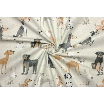 Bavlněné plátno - Psi