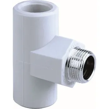 Vodovodní potrubí T-kus s kovovým vnějším závitem PPR d 25 x 3/4"