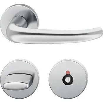 Stavební výplň FSB objektové dveřní kování 72 1023, klika-klika, AGL rozeta WC, nerez mat