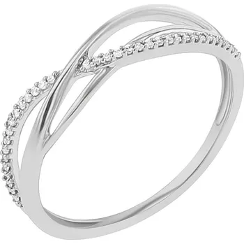 Prsten Netradiční prsten s lab-grown diamanty Izabelle