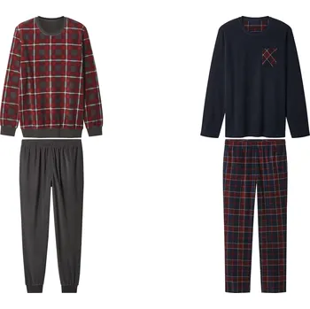 Pánské pyžamo esmara Men Pánské fleecové pyžamo antracitová S (44/46)