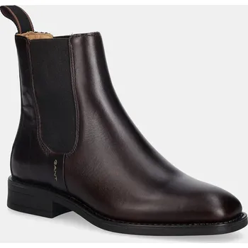 Dámská zimní obuv Kožené kotníkové boty Gant Fayy 31551128 hnědá 89X, EUR 36