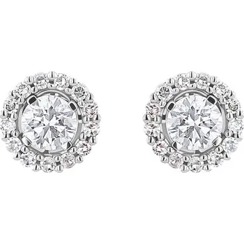 Náušnice Diamantové náušnice 2v1 Demetra