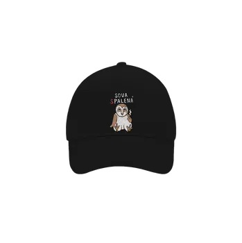 Kšiltovka Bastard Sova Pálená kšiltovka baseballka Black