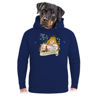 Pánská mikina Bastard Ještě pět minut – Život není pohádka unisex mikina premium Navy