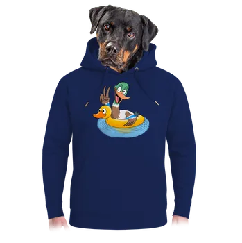 Pánská mikina Bastard Kačer neplavec unisex mikina premium Navy