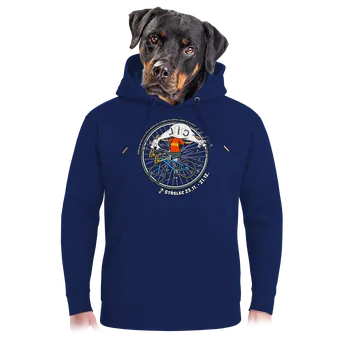 Pánská mikina Bastard Cyklistický horoskop: Střelec unisex mikina premium Navy