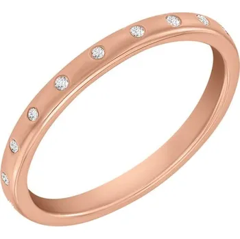 Prsten Zlatý prsten s jemnými diamanty Miomi