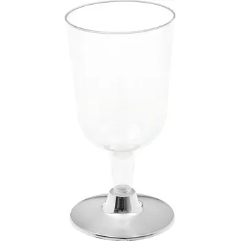 Santex Skleničky na víno stříbrné 200 ml 6 ks