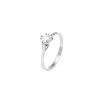 Prsten Prsten bílé zlato Korunka se zirkonem - 3 - velikost 58 - 1