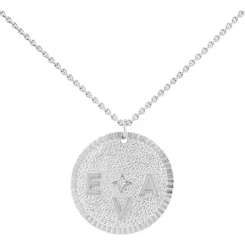 Šperk Stříbrný personalizovaný přívěsek s drahokamem a písmenem Larry