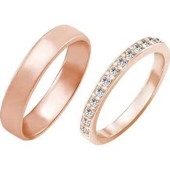 Prsten Eternity prsten s moissanity a pánský komfortní prsten Amire