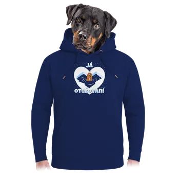 Pánská mikina Bastard Miluju otužování unisex mikina premium Navy