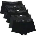 5 pack pánských boxerek Optic černé - 3XL