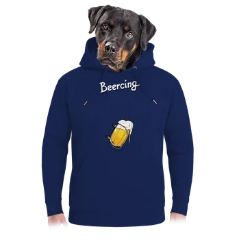 Pánská mikina Bastard Beercing unisex mikina premium Navy