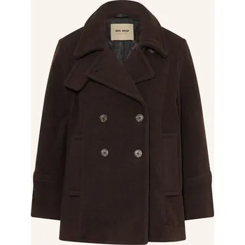Dámský kabát Mos Mosh Dámský Kabát Mmcharly, tmavě hnědá, 38