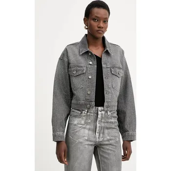 Pánský bomber Džínová bunda Liu Jo UF5088.D5020 šedá 90J, vel. S