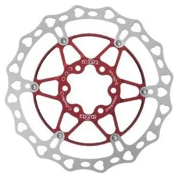 Brzda na kolo Kotouč A2Z TY-SPV-160TH srdce 6 děr červená