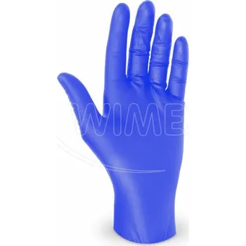 Vyšetřovací rukavice Nitrilové rukavice bez pudru modré `L` [100 ks]