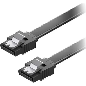 Datový kabel AlzaPower SATA 3.0 6Gbps 0.5m černý