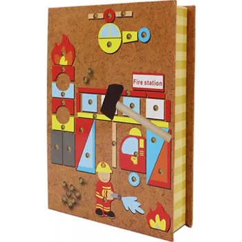 zatloukačka Dřevěná skládačka - Hasiči