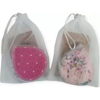 Odličovací ubrousek ESITO | Odličovací tampony pratelné 6 ks Antibakteriální Medium + sáček - střední + pytlík na praní / 8 x 9,5 cm