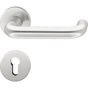 Stavební výplň FSB dveřní kování 12 1070 ASL, klika-klika, rozeta, PZ, stříbrný elox