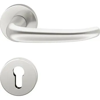 Stavební výplň FSB objektové dveřní kování 72 1023, klika-klika, AGL rozeta PZ, stříbrný elox