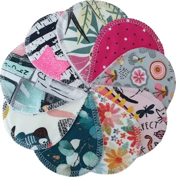 Odličovací ubrousek ESITO | Odličovací tampony pratelné 10 ks Antibakteriální Medium - střední / 8 x 9,5 cm