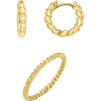 Souprava šperků Sada stříbrných propletených šperků Attory