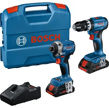 Sada nářadí BOSCH Sada AKU nářadí (GSB 18V-45 + GDR 18V-215, 2x ProCORE,18V 4.0Ah, GAL 18V-40, pouzdro) 0615A50069