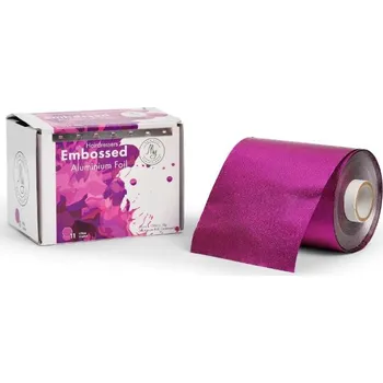 Alobalová fólie My Professional Bratt embosovaný alobal v roli 12 cm x 100m Ultra violet