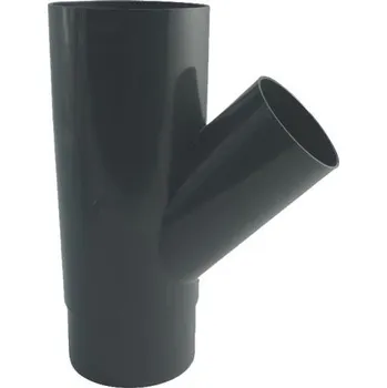 okap Odbočka svodu okapu 45° DN 75 mm, antracit, plast, Marley 085647