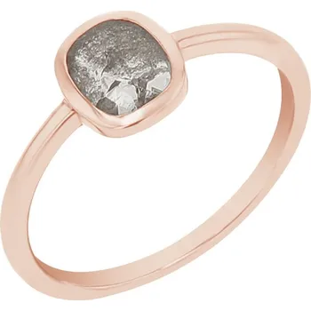 Prsten Prsten s emerald salt and pepper diamantem Christy