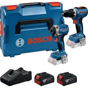 Sada nářadí BOSCH Sada AKU nářadí (GSR 18V-65 + GDR 18V-215, 2x GBA 18V 5.0Ah, GAL 18V-40, L-Boxx136) 0615A50090