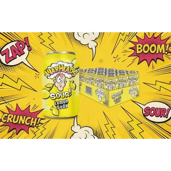 Limonáda Warheads Sour Soda Lemon 330ml {USA}