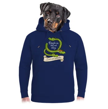 Pánská mikina Bastard Bolí mě hlavy! – Život není pohádka unisex mikina premium Navy