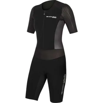 cyklistický dres Kombinéza Endura QDC D2Z S/S Tri II E5060 dámské černá M