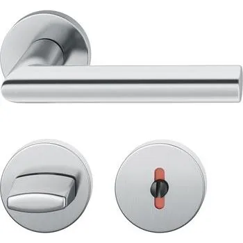 Dveřní kování FSB dveřní kování 12 1076 ASL, klika-klika, rozeta, WC, nerez mat