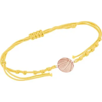 Náramek Provázkový náramek míč s gravírem dle vaší volby Basketball