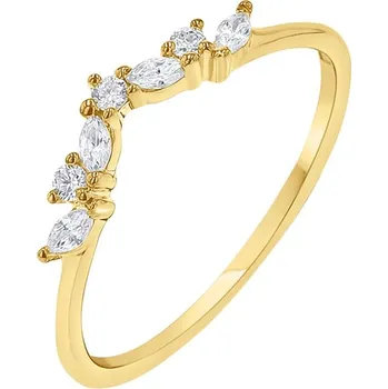 Prsten Vykrojený prsten s round a marquise lab-grown diamanty Fergal