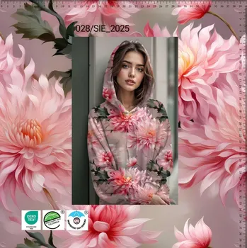 Teplákovina, Růžové jiřiny (E) (Luxusní vzory z Turecka)