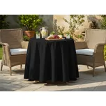 Kulatý ubrus na stůl NELSON černá, Ø 180 cm France