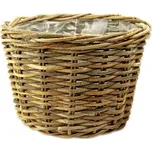 Obal na květináč pr.35x25, s igelit. výplní, šedá|Ego Dekor Indonesian Ratan