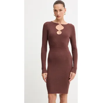 Dámské šaty Šaty Fracomina FS25WD5010K501Q7 hnědá 88X, vel. XL