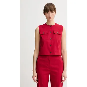 Dámská vesta Lněná vesta Theory P0303110 červená 33X, vel. 34