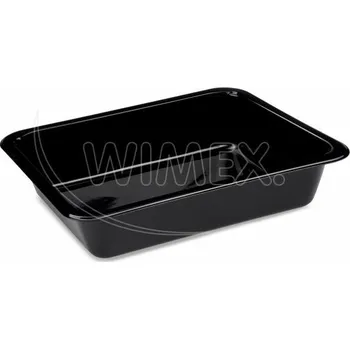 Jednorázové nádobí Menu mísa (PP) Foodyboxx extra-pevná nedělená černá 227 x 178 x 49 mm [50 ks]