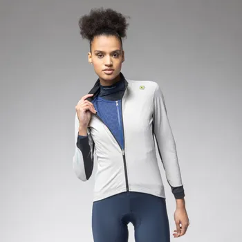 Cyklistická bunda ALÉ Cyklistická větruodolná bunda - KLIMATIK K-DOUBLE - bílá M