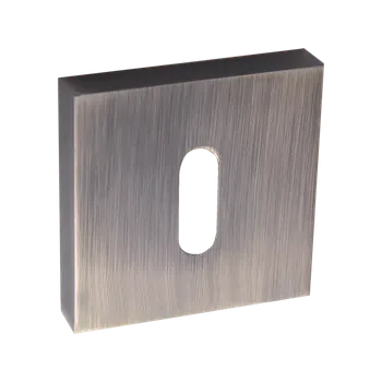 Dveřní kování Kuchinox ROZETA hranatá klíč patyna mat