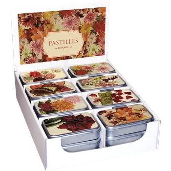 Bonbon Pastilky v plechové dóze Orange Autumn Plants